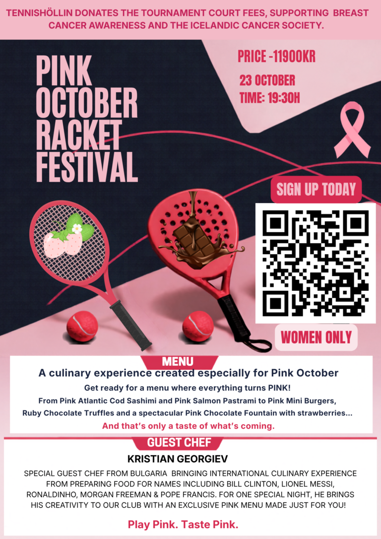 Pink October Racket Festival poster